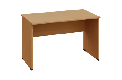 EPL 27 - 12 stůl kancelářský, dřevěná podnož, deska 25 mm, široký 1200 mm, buk Royal